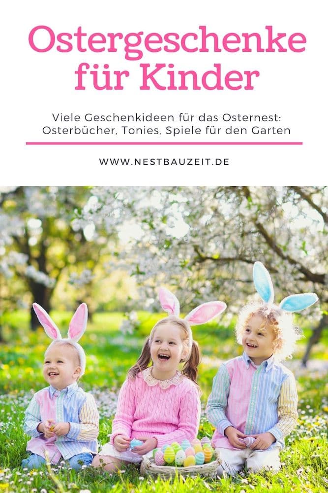 Pinterest-Bild Ostergeschenke für Kinder mit drei Kindern