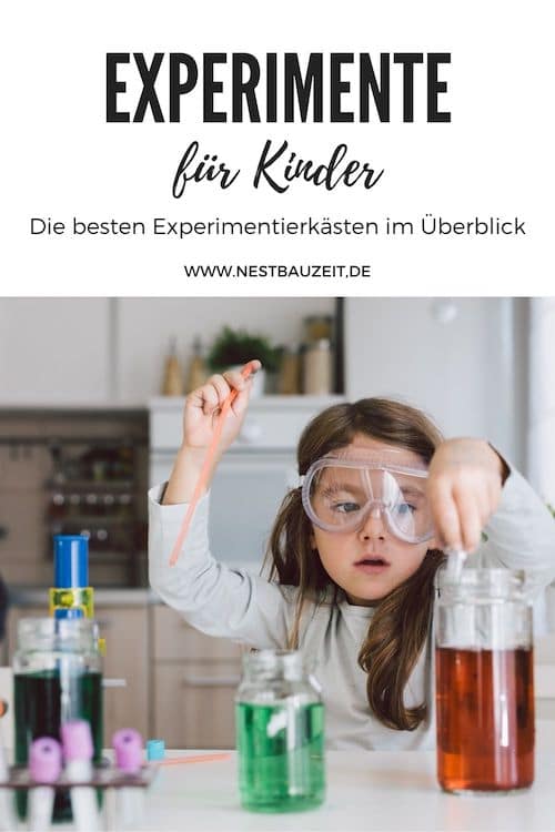 Pinterest-Bild: Experimente für Kinder